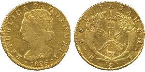 8 Escudo Republic of New Granada (1831–1858) Gold 