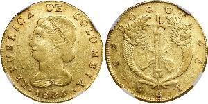 8 Escudo Republik Neugranada (1831–1858) Gold 