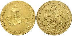 8 Escudo Second Federal Republic of Mexico (1846 - 1863) Gold 