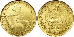 8 Escudo Second Federal Republic of Mexico (1846 - 1863) Gold 