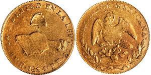 8 Escudo Second Federal Republic of Mexico (1846 - 1863) Gold 