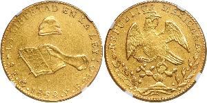 8 Escudo Second Federal Republic of Mexico (1846 - 1863) Gold 