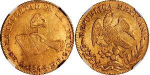 8 Escudo Second Federal Republic of Mexico (1846 - 1863) Gold 