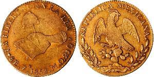 8 Escudo Second Federal Republic of Mexico (1846 - 1863) Gold 