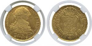 8 Escudo Spanisches Kolonialreich (1700 - 1808) Gold Karl III. von Spanien (1716 -1788)