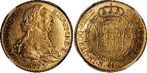 8 Escudo Spanish Empire (1700 - 1808) Gold Charles III of Spain (1716 -1788)