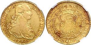 8 Escudo Spanish Mexico  / Kingdom of New Spain (1519 - 1821) Gold Charles IV of Spain (1748-1819)