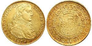 8 Escudo Spanish Mexico  / Kingdom of New Spain (1519 - 1821) Gold Ferdinand VII of Spain (1784-1833)