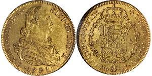 8 Escudo Viceroyalty of New Granada (1717 - 1819) Gold Charles IV of Spain (1748-1819)