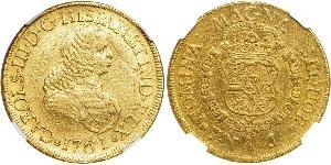 8 Escudo Viceroyalty of New Granada (1717 - 1819) Gold Charles III of Spain (1716 -1788)