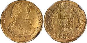 8 Escudo Viceroyalty of New Granada (1717 - 1819) Gold Charles III of Spain (1716 -1788)