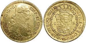 8 Escudo Vizekönigreich Neugranada (1717 - 1819) Gold Ferdinand VII. von Spanien (1784-1833)