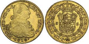 8 Escudo Vizekönigreich Neugranada (1717 - 1819) Gold Ferdinand VII. von Spanien (1784-1833)