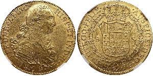 8 Escudo Vizekönigreich Neugranada (1717 - 1819) Gold Ferdinand VII. von Spanien (1784-1833)