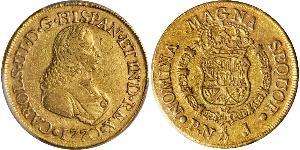 8 Escudo Vizekönigreich Neugranada (1717 - 1819) Gold Karl III. von Spanien (1716 -1788)