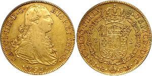 8 Escudo Vizekönigreich Neuspanien (1519 - 1821) Gold Karl IV (1748-1819)