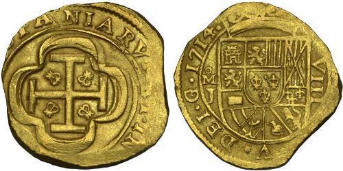 8 Escudo Vizekönigreich Neuspanien (1519 - 1821) Gold 