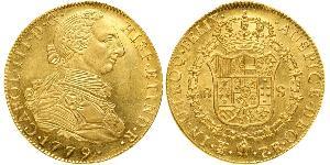 8 Escudo Vizekönigreich des Río de la Plata (1776 - 1814) / Bolivien Gold Karl III. von Spanien (1716 -1788)