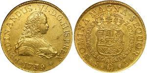 8 Escudo Chili Or Ferdinand VI d