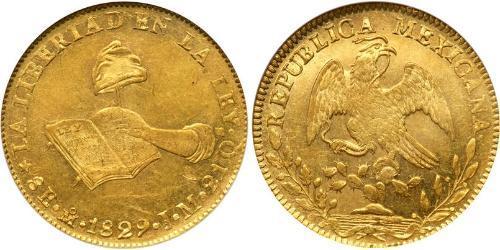 8 Escudo First Mexican Republic (1824–1835) Or 