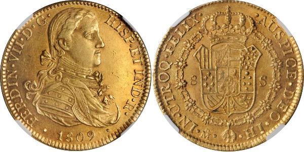 8 Escudo Nouvelle-Espagne (1519 - 1821) Or Ferdinand VII d