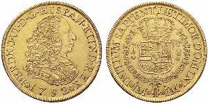 8 Escudo Pérou Or Ferdinand VI d