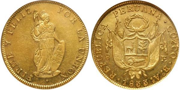8 Escudo Pérou Or 