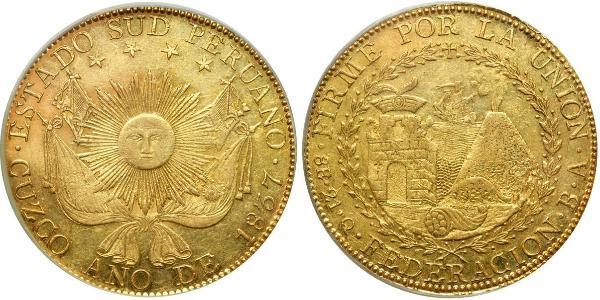 8 Escudo Pérou Or 