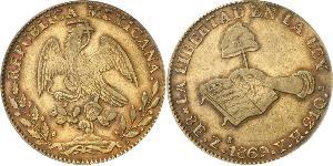 8 Escudo Second Federal Republic of Mexico (1846 - 1863) Or 