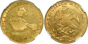 8 Escudo Second Federal Republic of Mexico (1846 - 1863) Or 