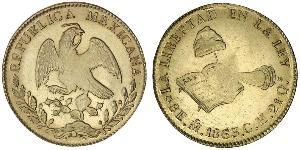 8 Escudo Second Federal Republic of Mexico (1846 - 1863) Or 