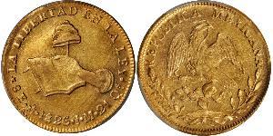 8 Escudo Second Federal Republic of Mexico (1846 - 1863) Or 