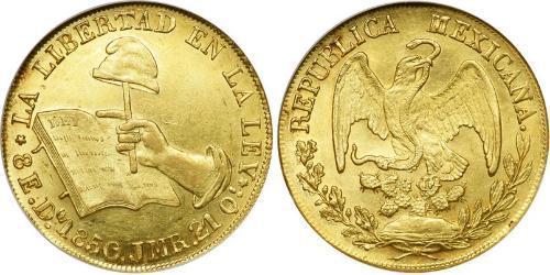 8 Escudo Second Federal Republic of Mexico (1846 - 1863) Or 