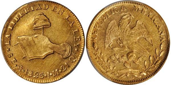 8 Escudo Second Federal Republic of Mexico (1846 - 1863) Or 