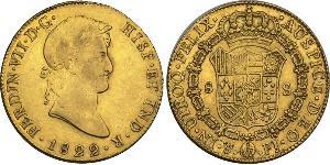 8 Escudo Bolivia / Virreinato del Río de la Plata (1776 - 1814) Oro Fernando VII de España (1784-1833)