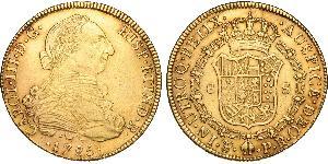 8 Escudo Bolivia / Virreinato del Río de la Plata (1776 - 1814) Oro Carlos III de España (1716 -1788)