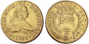 8 Escudo Chile Oro Fernando VI de España (1713-1759)