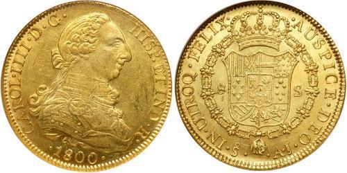 8 Escudo Chile Oro Carlos IV de España (1748-1819)