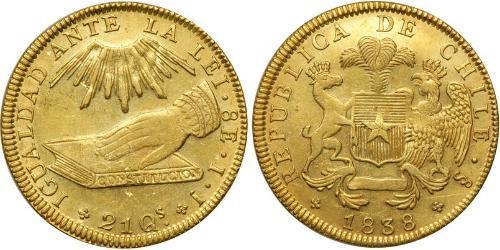 8 Escudo Chile Oro 