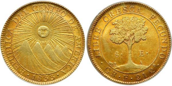 8 Escudo Costa Rica Oro 