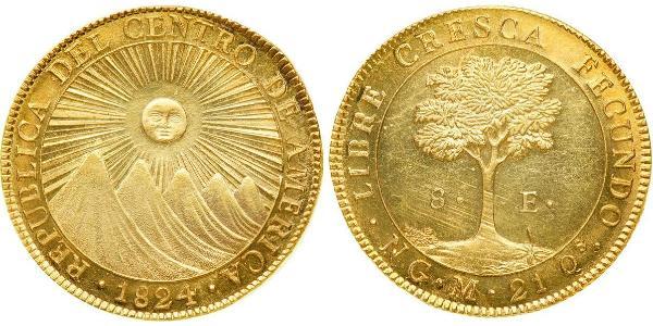 8 Escudo Guatemala Oro 