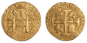 8 Escudo Perù Oro Filippo V di Spagna (1683-1746)