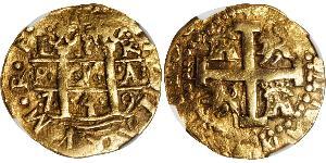 8 Escudo Perù Oro Filippo V di Spagna (1683-1746)