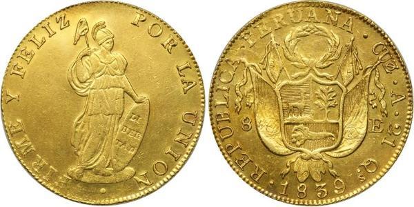 8 Escudo Perù Oro 