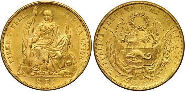 8 Escudo Perù Oro 