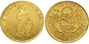 8 Escudo Perú Oro 