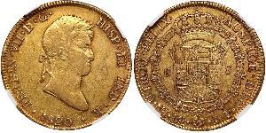 8 Escudo Perú Oro Fernando VII de España (1784-1833)