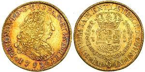 8 Escudo Perú Oro Fernando VI de España (1713-1759)