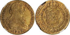 8 Escudo Perú Oro Carlos III de España (1716 -1788)