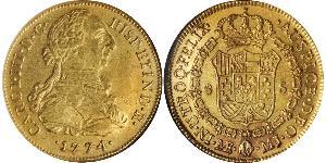 8 Escudo Perú Oro Carlos III de España (1716 -1788)